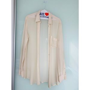 Babaton Blouse Shirt | 100% Silk | S |